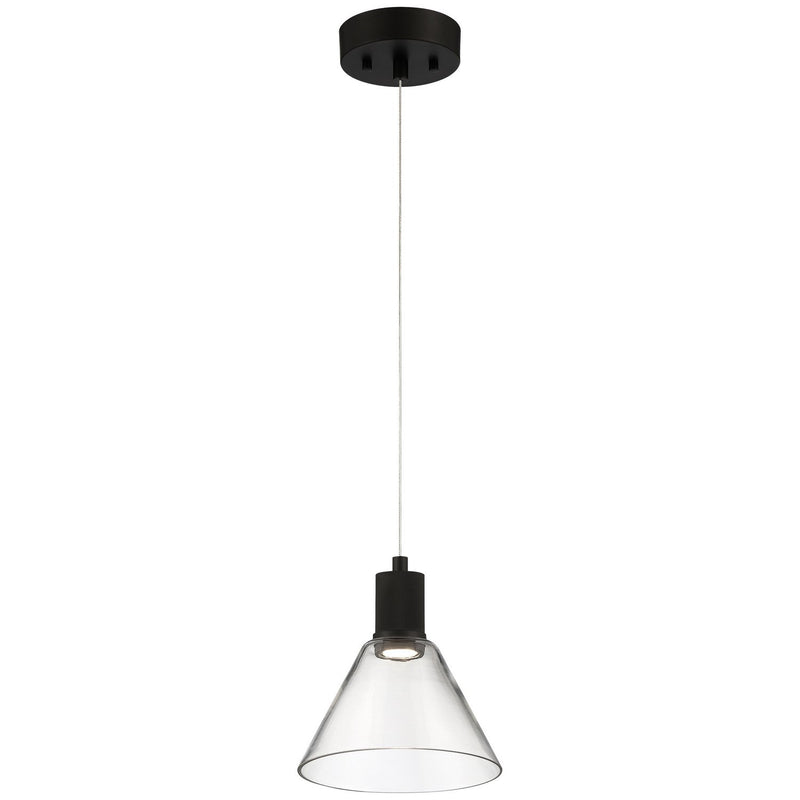 Port Nine Martini Pendant in Matte Black