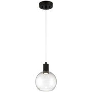 Port Nine Burgundy Pendant in Matte Black