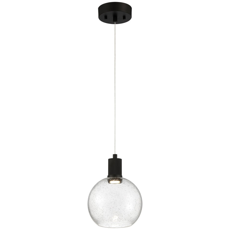 Port Nine Burgundy Pendant in Matte Black