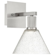 Port Nine Martini Wall Sconce in Brushed Steel