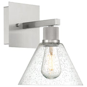 Port Nine Martini Wall Sconce in Brushed Steel