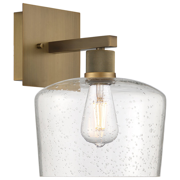 Port Nine Chardonnay LED Wall Sconce in Antique Brushed Brass - Lamps Expo