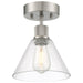 63146LEDDLP-BS/CLR- Port Nine Martini LED Semi-Flush Mount in Brushed Steel by Access Lighting