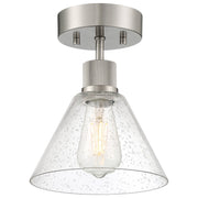 Port Nine Martini Semi-Flush Mount in Brushed Steel