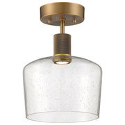 Port Nine Chardonnay Semi-Flush Mount in Antique Brushed Brass