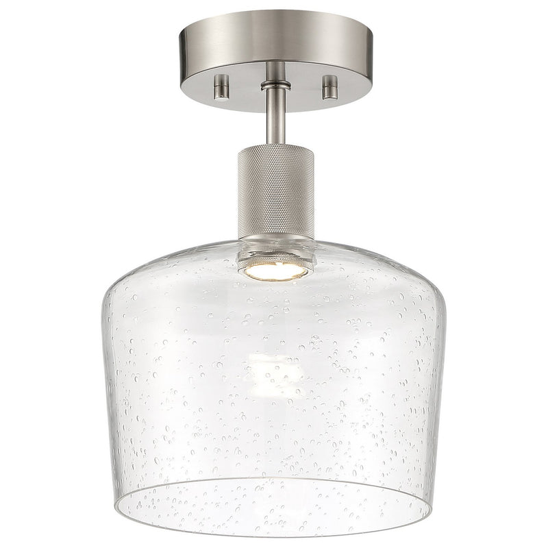 Port Nine Chardonnay Semi-Flush Mount in Brushed Steel
