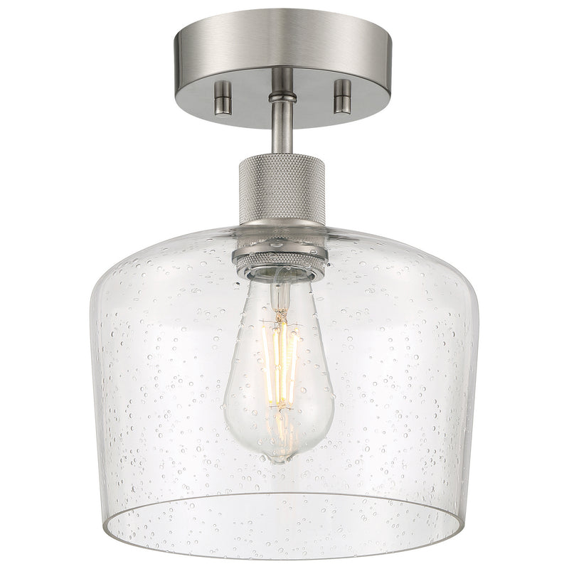 63147LEDDLP-BS/SDG- Port Nine Chardonnay LED Semi-Flush Mount in Brushed Steel by Access Lighting
