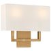 Mid Town LED Wall Sconce in Antique Brushed Brass
