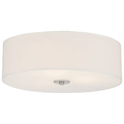 Mid Town 3-Light LED Flush Mount in Brushed Steel