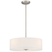 Mid Town 3-Light LED Convertible Pendant in Brushed Steel