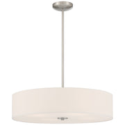 Mid Town 4-Light LED Semi-Flush Mount in Brushed Steel