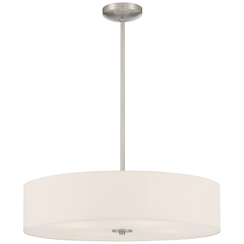 Mid Town 4-Light LED Semi-Flush Mount in Brushed Steel