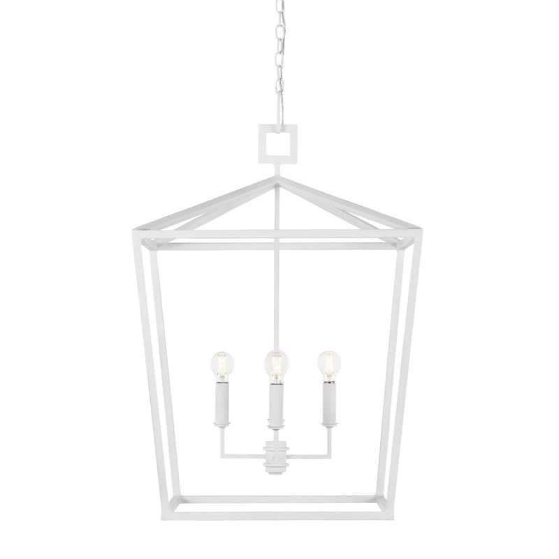 9000-0977- Denison 5-Light Chandelier in Gesso White by Currey and Company