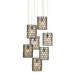 Regatta 7-Light Pendant in Cupertino & Silver - Lamps Expo