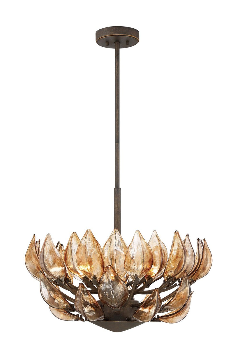 Arboles 6-Light Pendant in Heritage Bronze