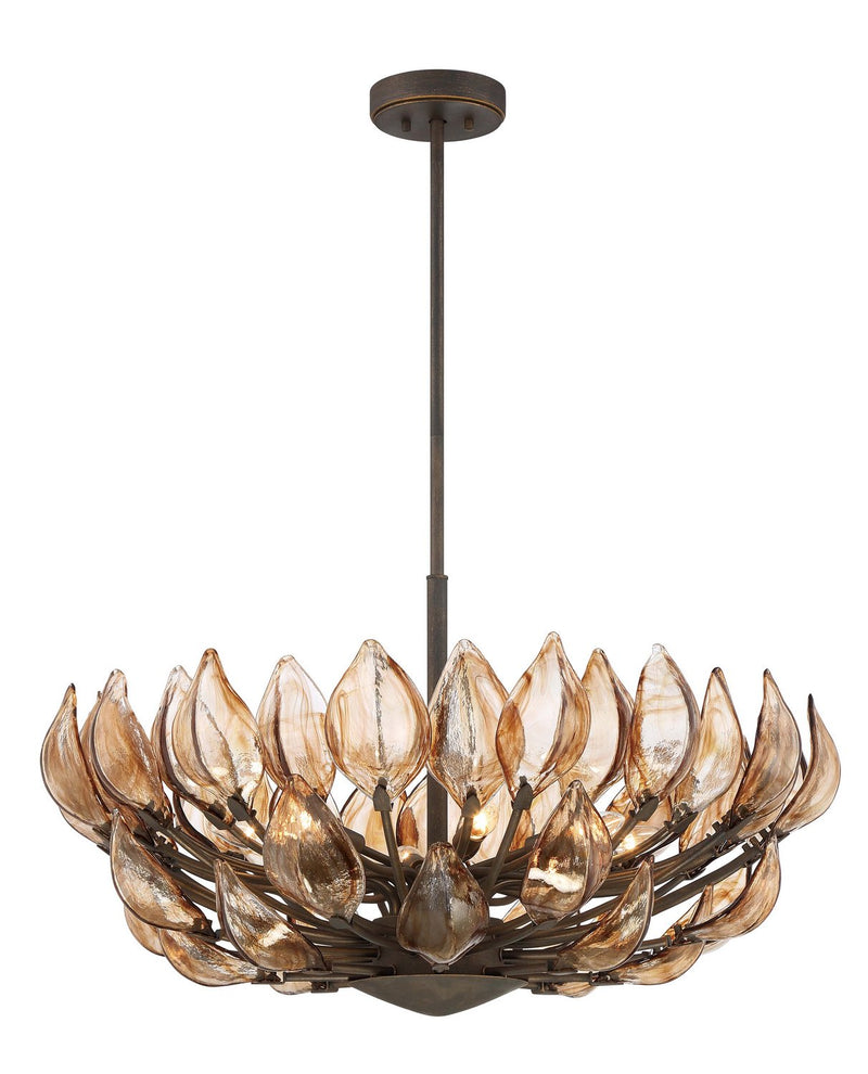 Arboles 8-Light Pendant in Heritage Bronze
