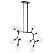Nexpo 10-Light Chandelier in Coal Black
