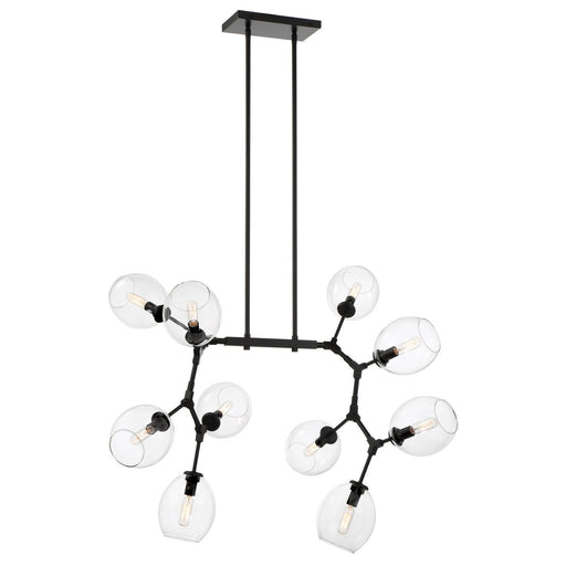 Nexpo 10-Light Chandelier in Coal Black