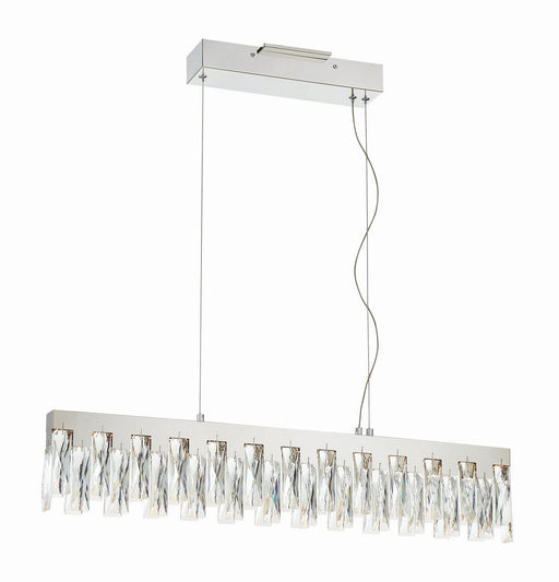 Curio 32" LED Linear Chandelier in Chrome