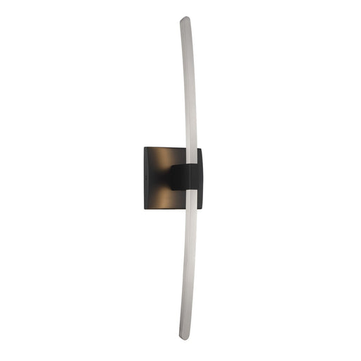 Archer Large LED Wall Sconce in Coal Black
