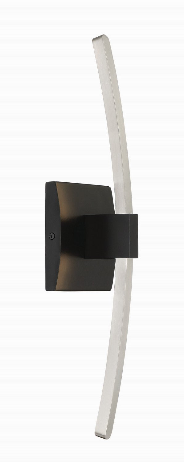 Archer Small LED Wall Sconce in Coal Black
