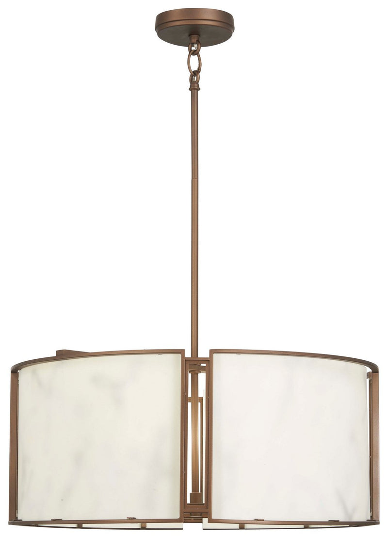 Buchanan 6-Light Pendant in Hellenic Bronze