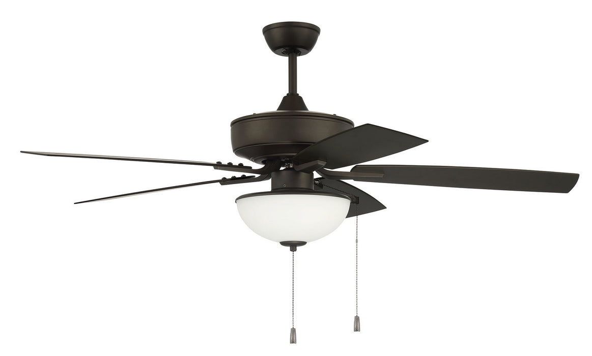 Outdoor Pro Plus 211 White Bowl Light Kit 52" Outdoor Ceiling Fan in Espresso - Lamps Expo