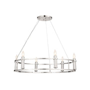 Rosalind 6-Light Chandelier in Polished Nickel