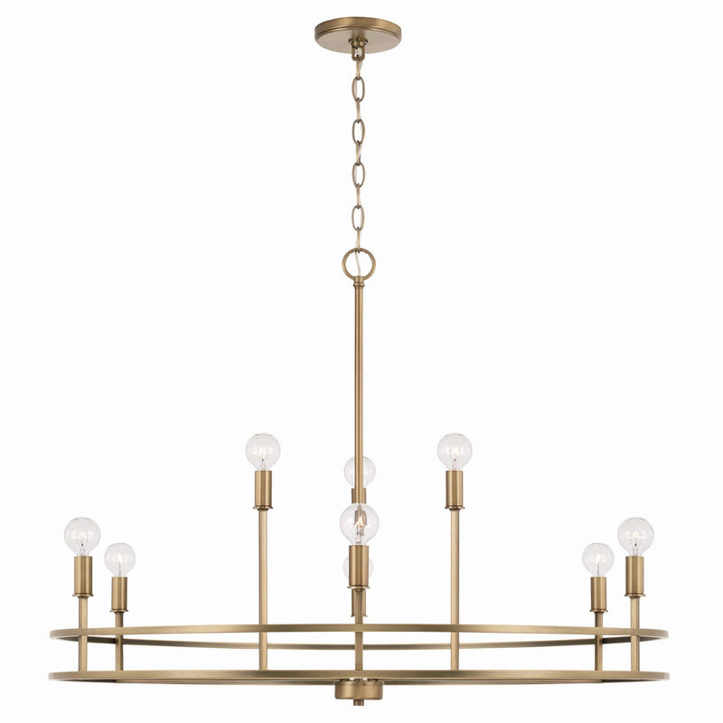 Fuller 9-Light Chandelier - Lamps Expo