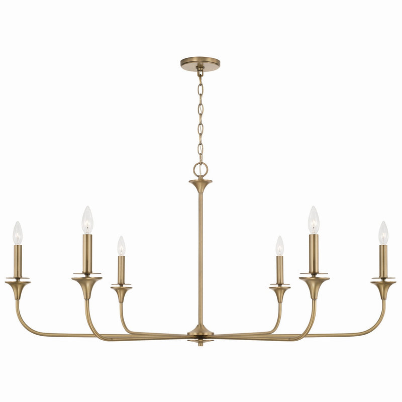 Presley 6-Light Chandelier - Lamps Expo