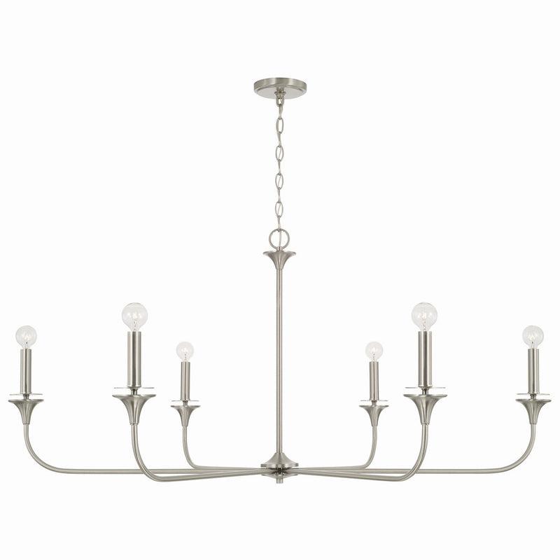 Presley 6-Light Chandelier - Lamps Expo