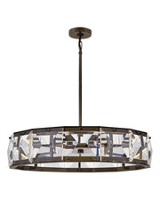 Jolie 30" Drum Pendant in Black Oxide