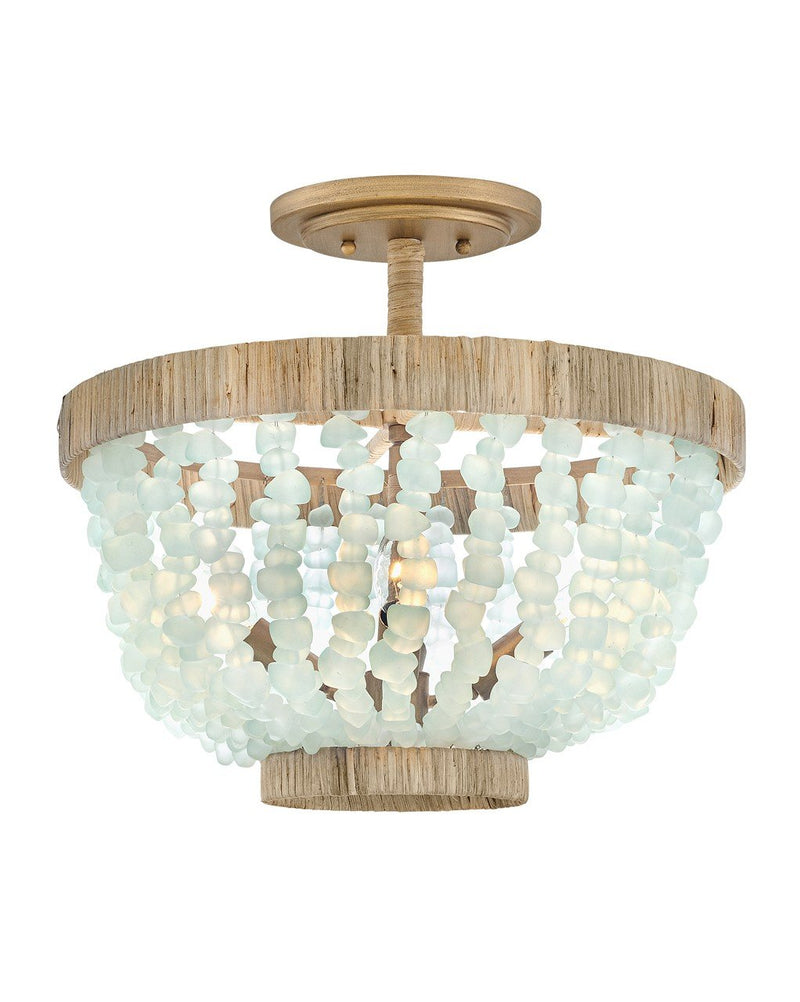 Dune 4-Light Semi-Flush Mount in Burnished Gold