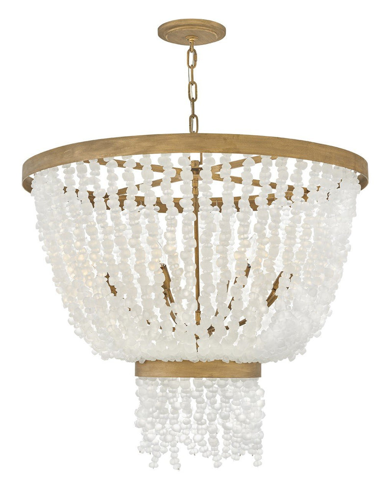 Dune 8-Light Pendant in Burnished Gold