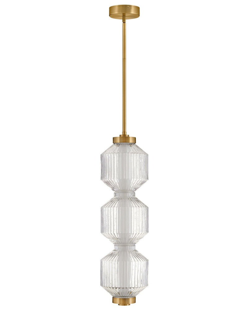 Reign Mini Pendant in Lacquered Brass