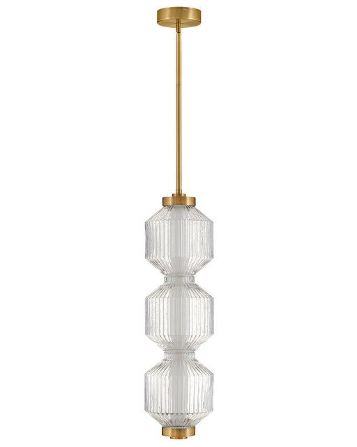 Reign Mini Pendant in Lacquered Brass