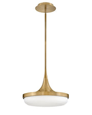 Elsa LED Convertible Pendant in Lacquered Brass
