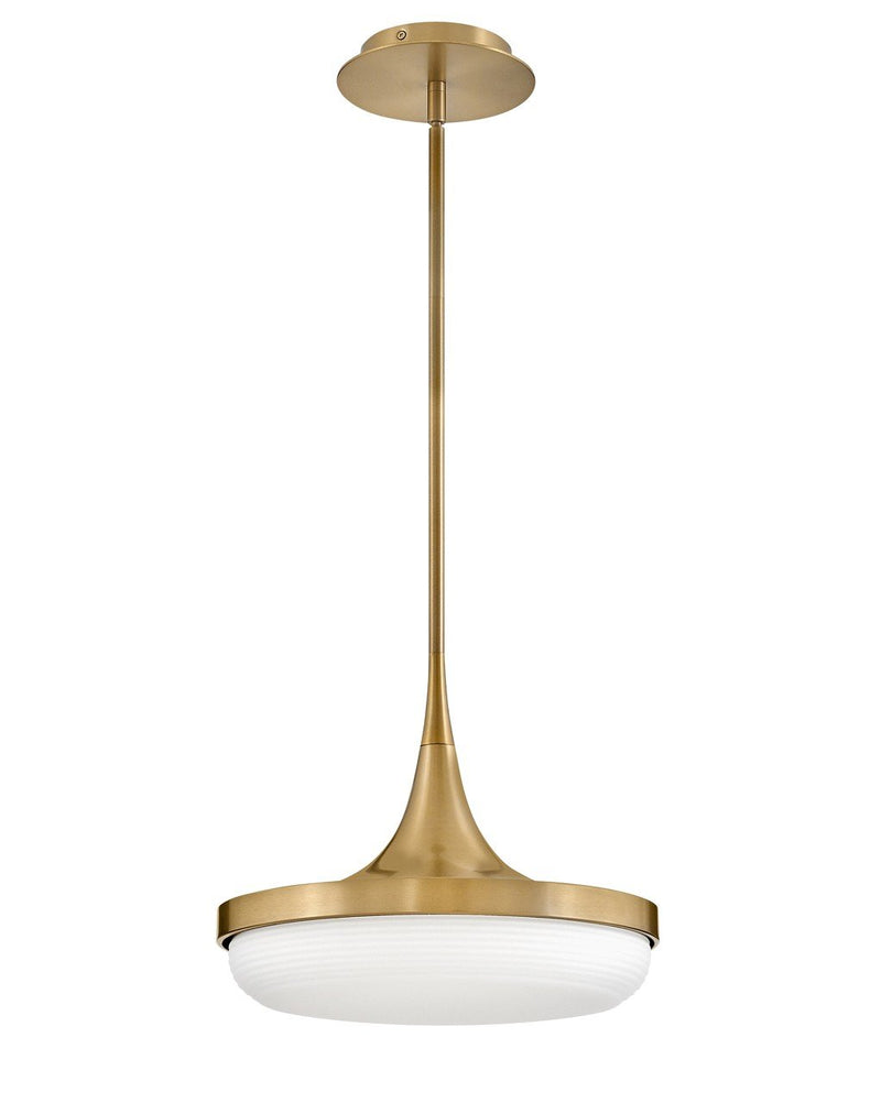 Elsa LED Convertible Pendant in Lacquered Brass