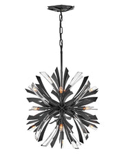 Vida 22" 13-Light Orb Chandelier in Brushed Graphite