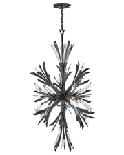 Vida LED Chandelier in Brushed Graphite - Lamps Expo