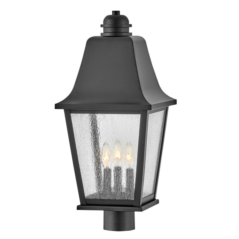 Kingston 3-Light Outdoor Post Light in Black