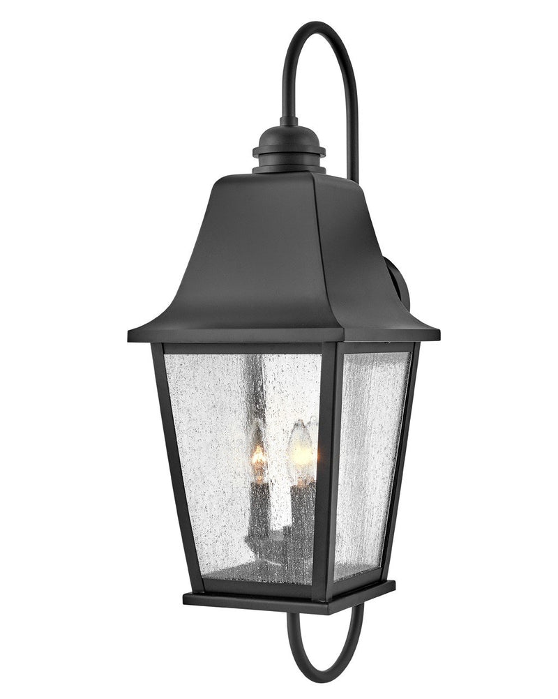 Kingston Extra Large 3-Light Outdoor Wall Lantern in Black