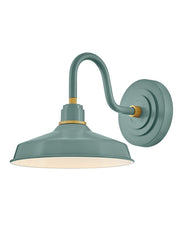 Foundry Classic Small Outdoor Wall Sconce in Sage Green