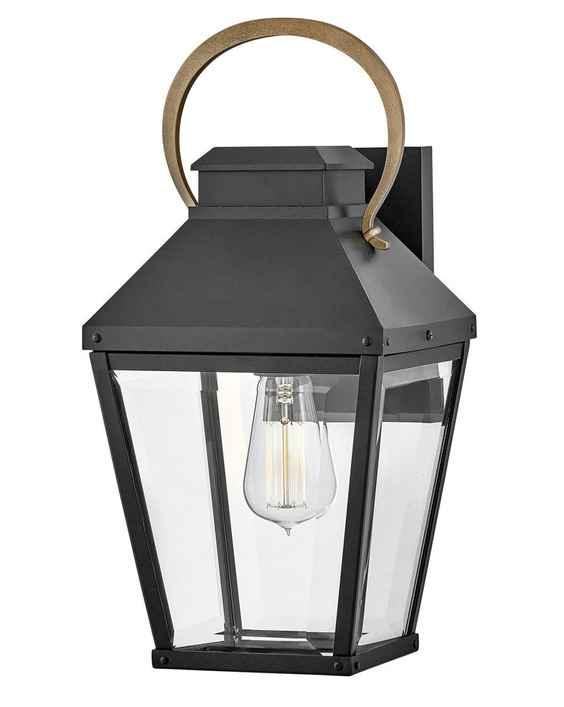 Dawson Small Outdoor Wall Lantern in Black