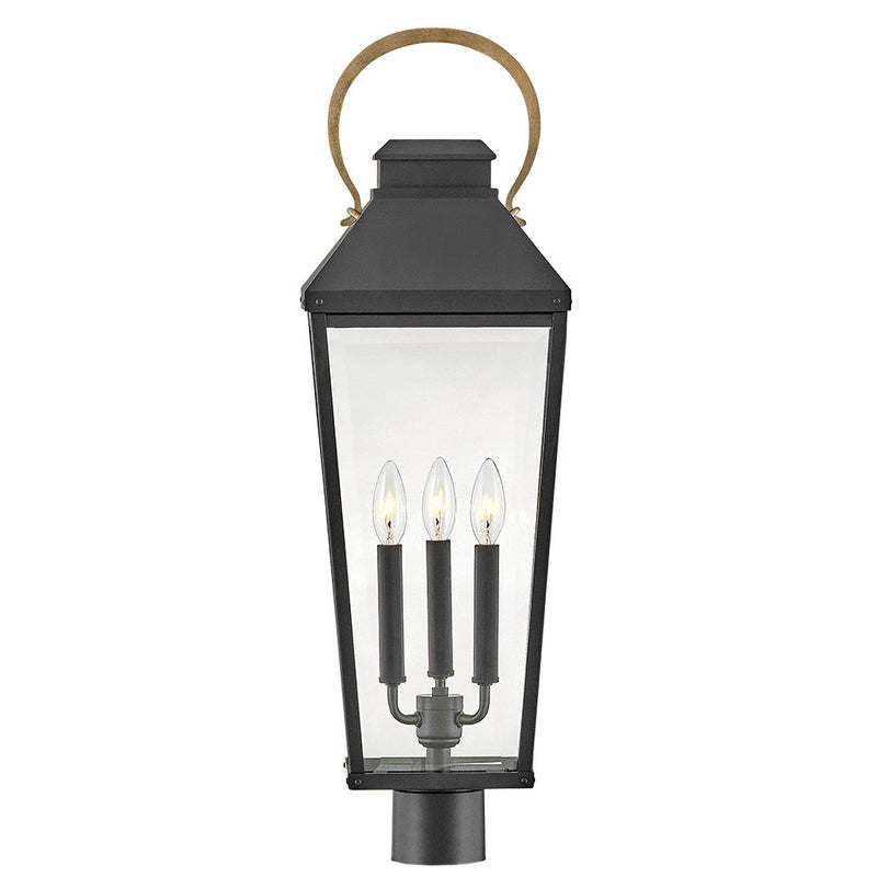 Dawson 3-Light Outdoor Post Light in Black
