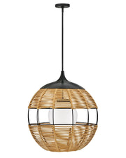 Maddox Outdoor Orb Pendant in Black
