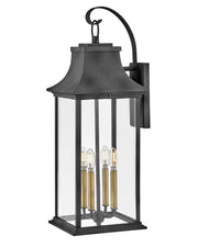 Adair Extra Large 4-Light Outdoor Wall Lantern in Aged Zinc