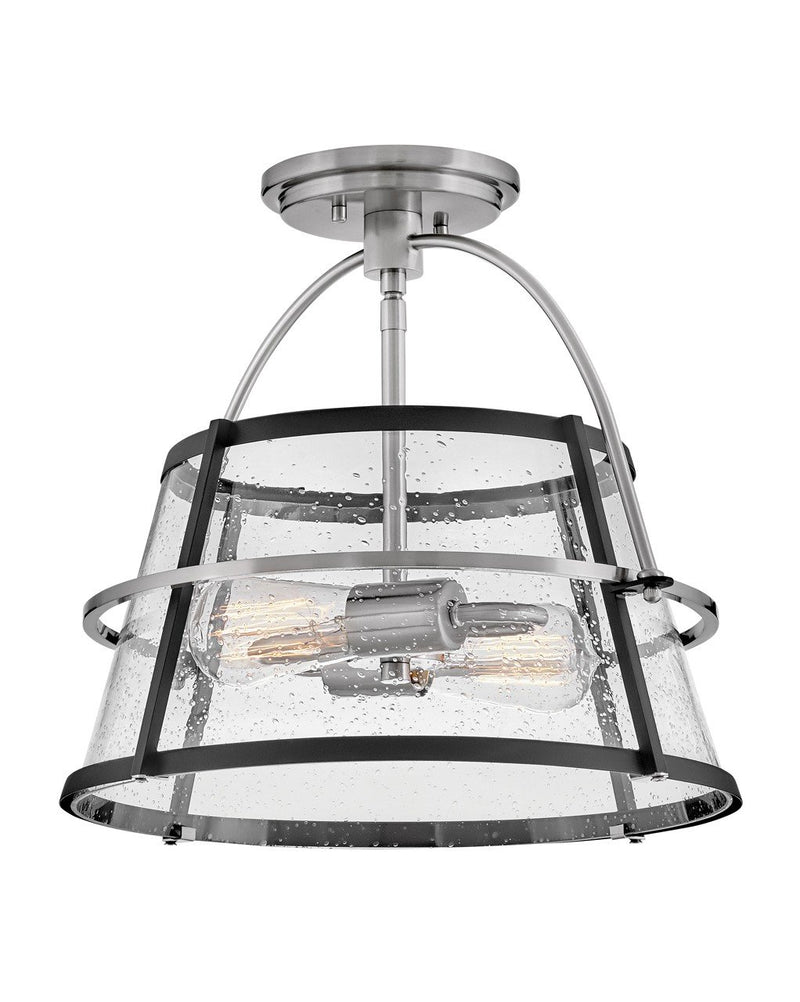 Tournon 2-Light Semi-Flush Mount in Brushed Nickel