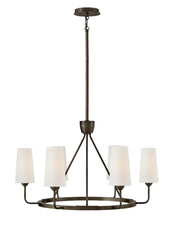 Lewis 6-Light Chandelier in Black Oxide