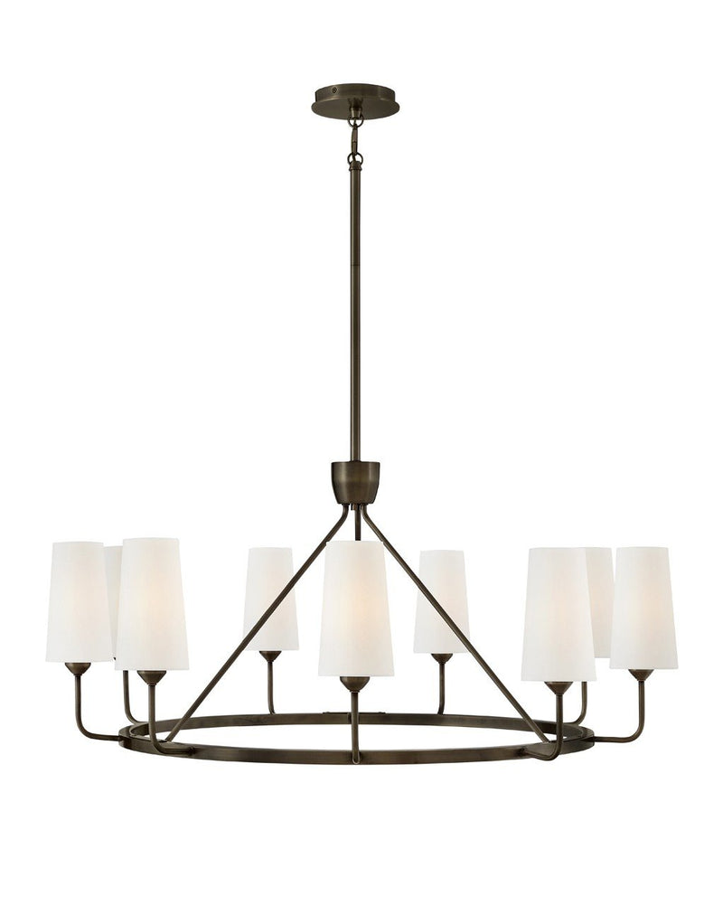 Lewis 9-Light Chandelier in Black Oxide
